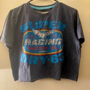 Superdry Vintage goods crop top- Sz L